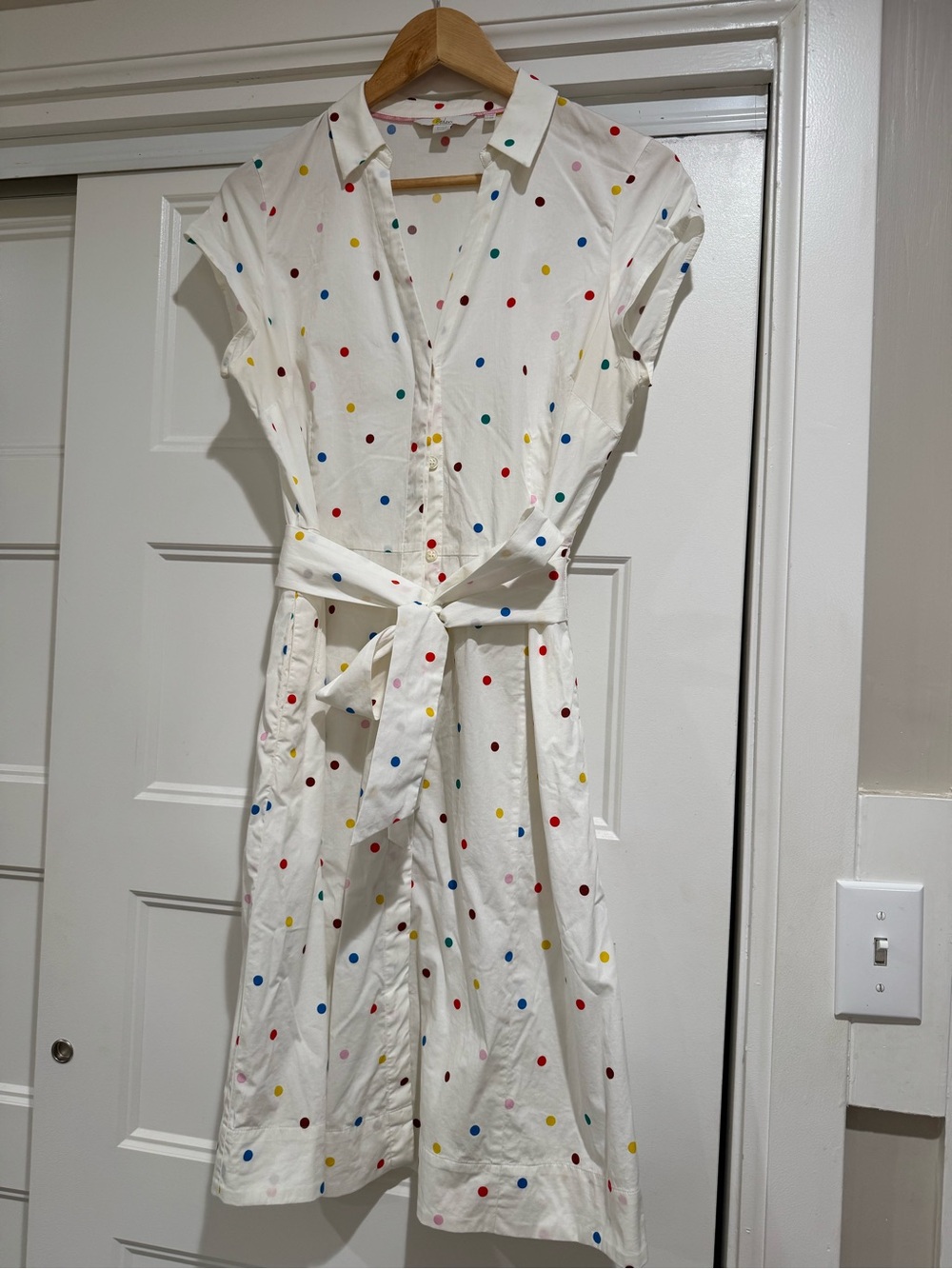 Boden Rowena Polka Dot Shirt Dress - Picture 5 of 13